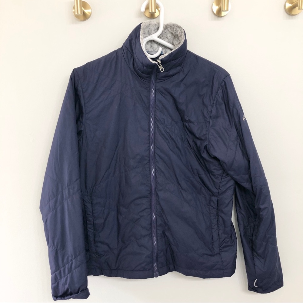 COLUMBIA | Navy Blue Nylon Jacket Size M